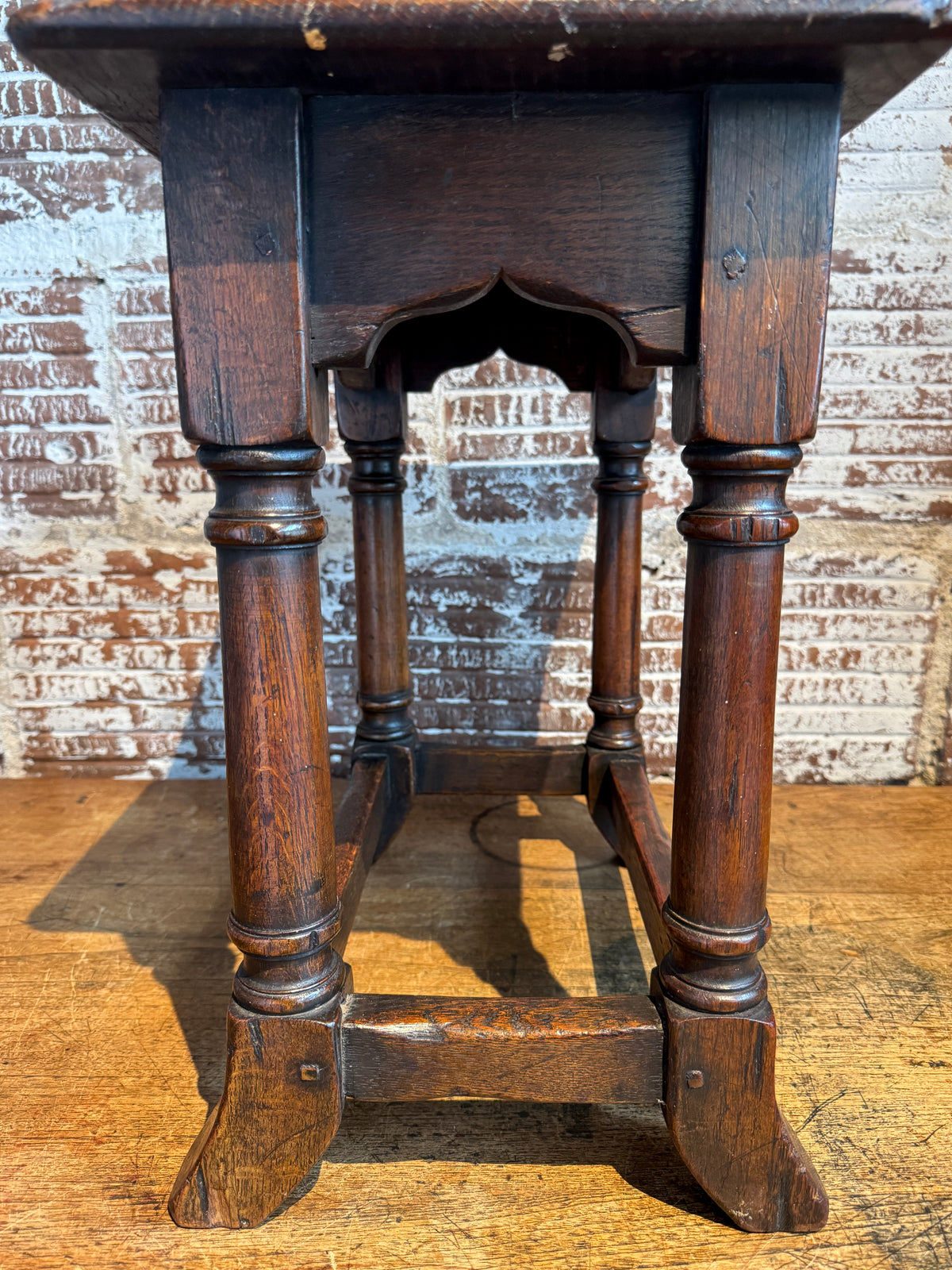 Late 19th Century English Revival Joint Stool