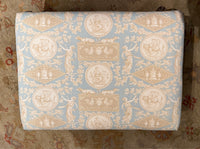 Georgian Style Upholstered Bench With Carved Giltwood Lion Head Legs