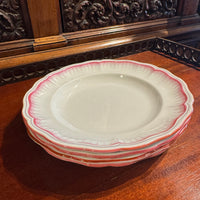 Set of 4 French Luneville Shallow Bowls