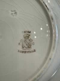 Set of 4 French Luneville Shallow Bowls