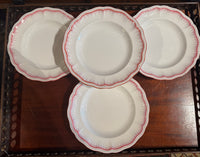 Set of 4 French Luneville Shallow Bowls