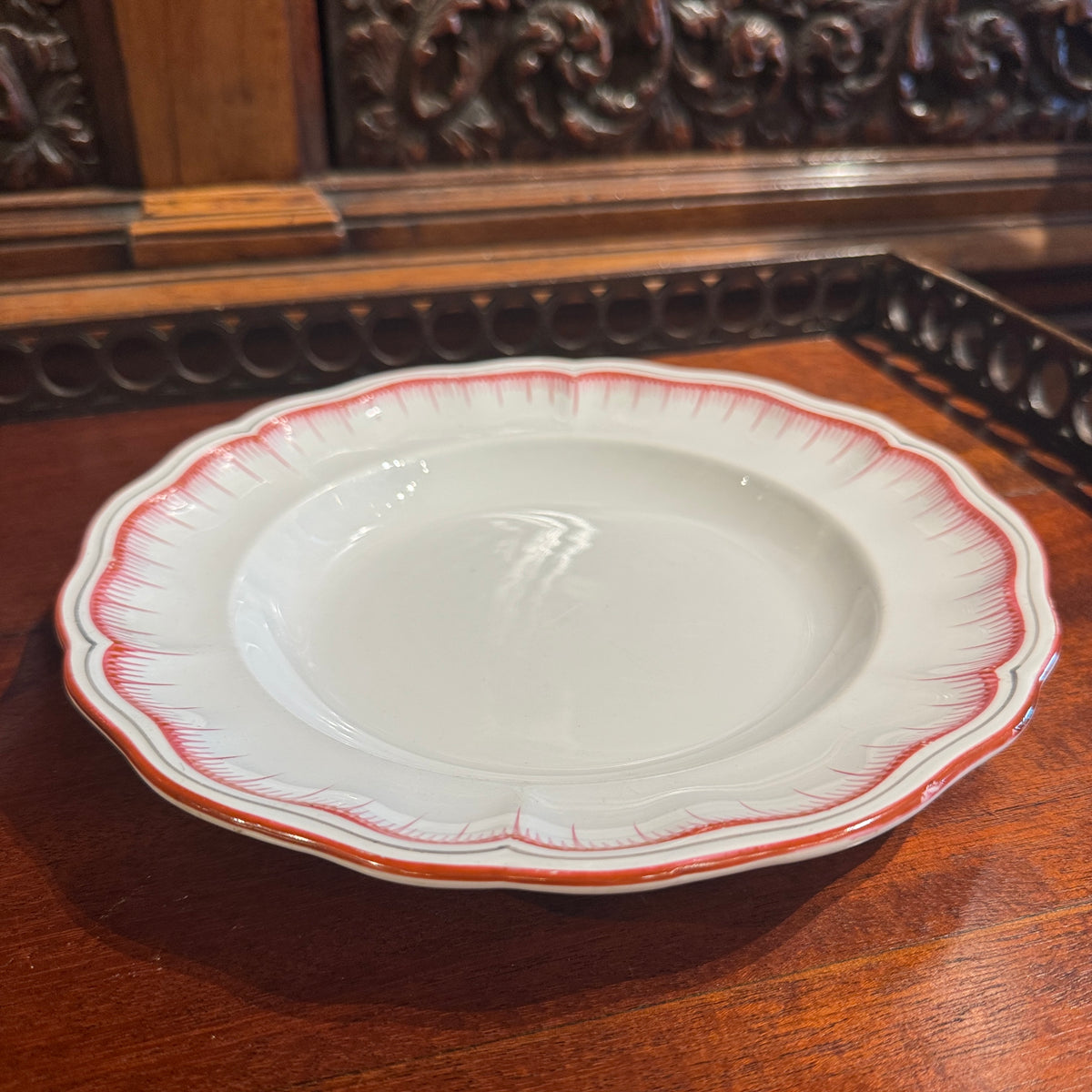 Set of 4 French Luneville Shallow Bowls