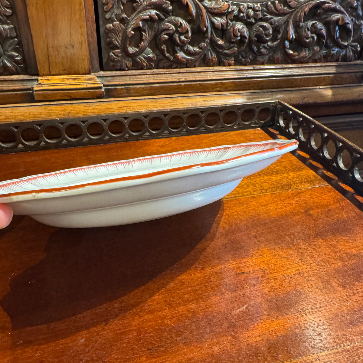 Set of 4 French Luneville Shallow Bowls