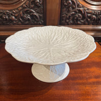 Vintage Portuguese White Cabbage Leaf Stand
