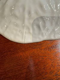 Vintage Portuguese White Cabbage Leaf Stand