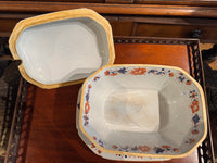 Antique Imari Ironstone Tureen With Under Tray