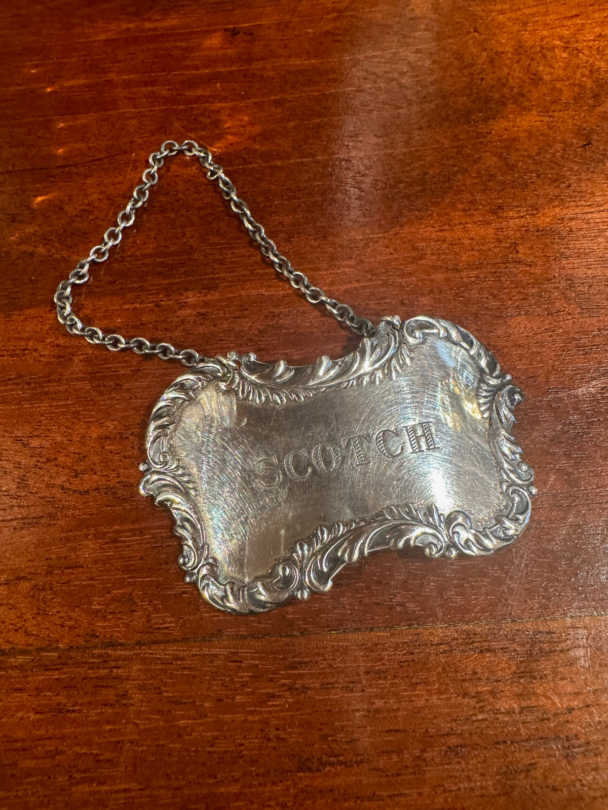 Sterling Silver Scotch Tag