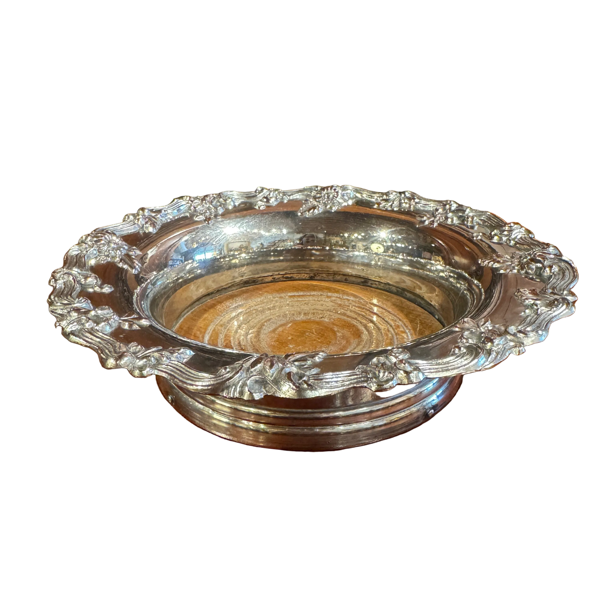 Silverplate Wine Bottle Coaster