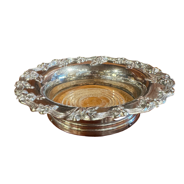 Silverplate Wine Bottle Coaster
