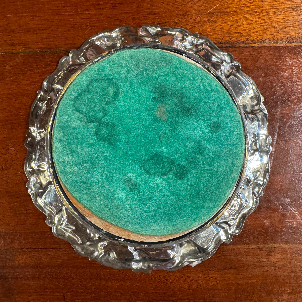 Silverplate Wine Bottle Coaster