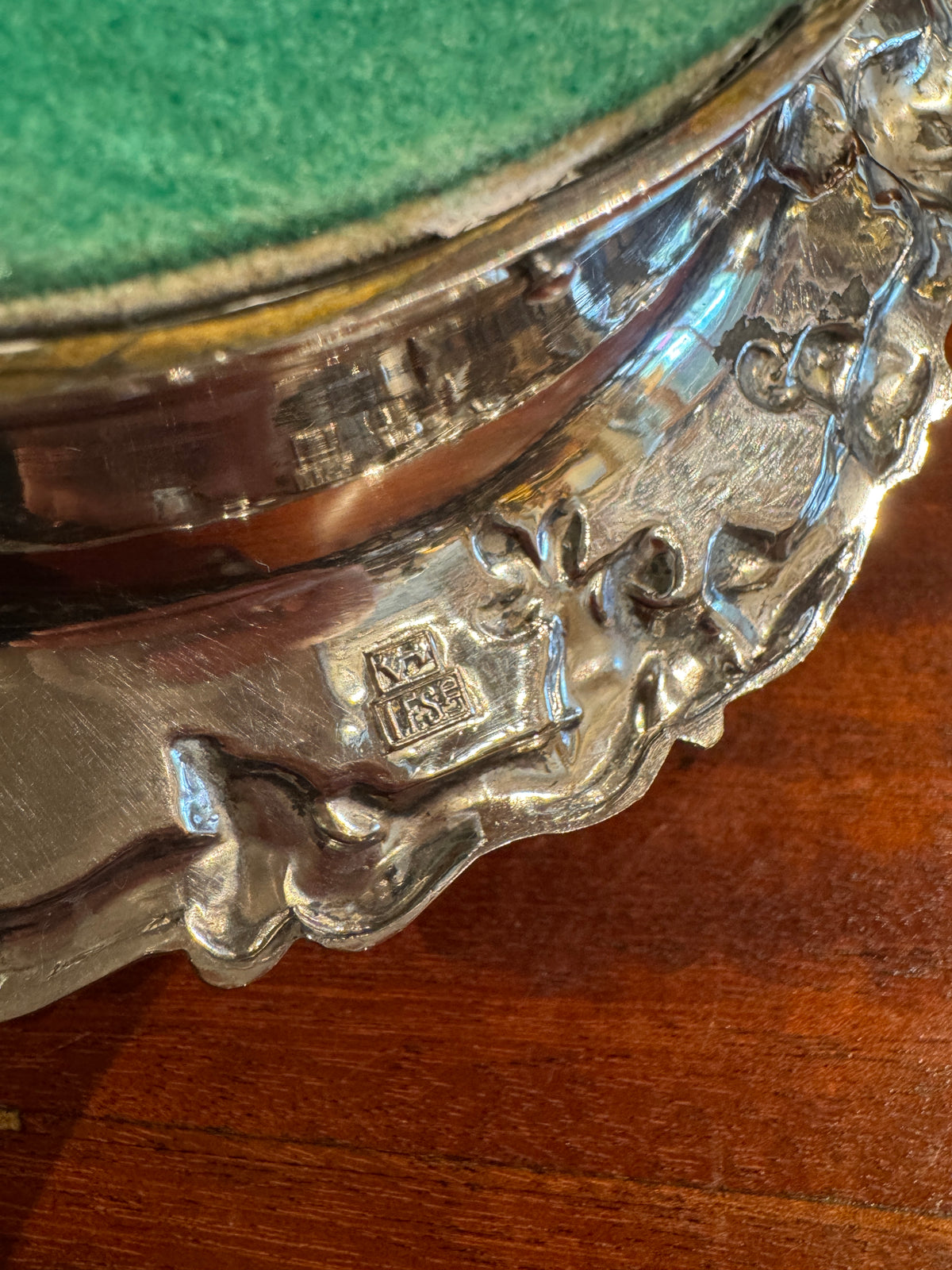 Silverplate Wine Bottle Coaster