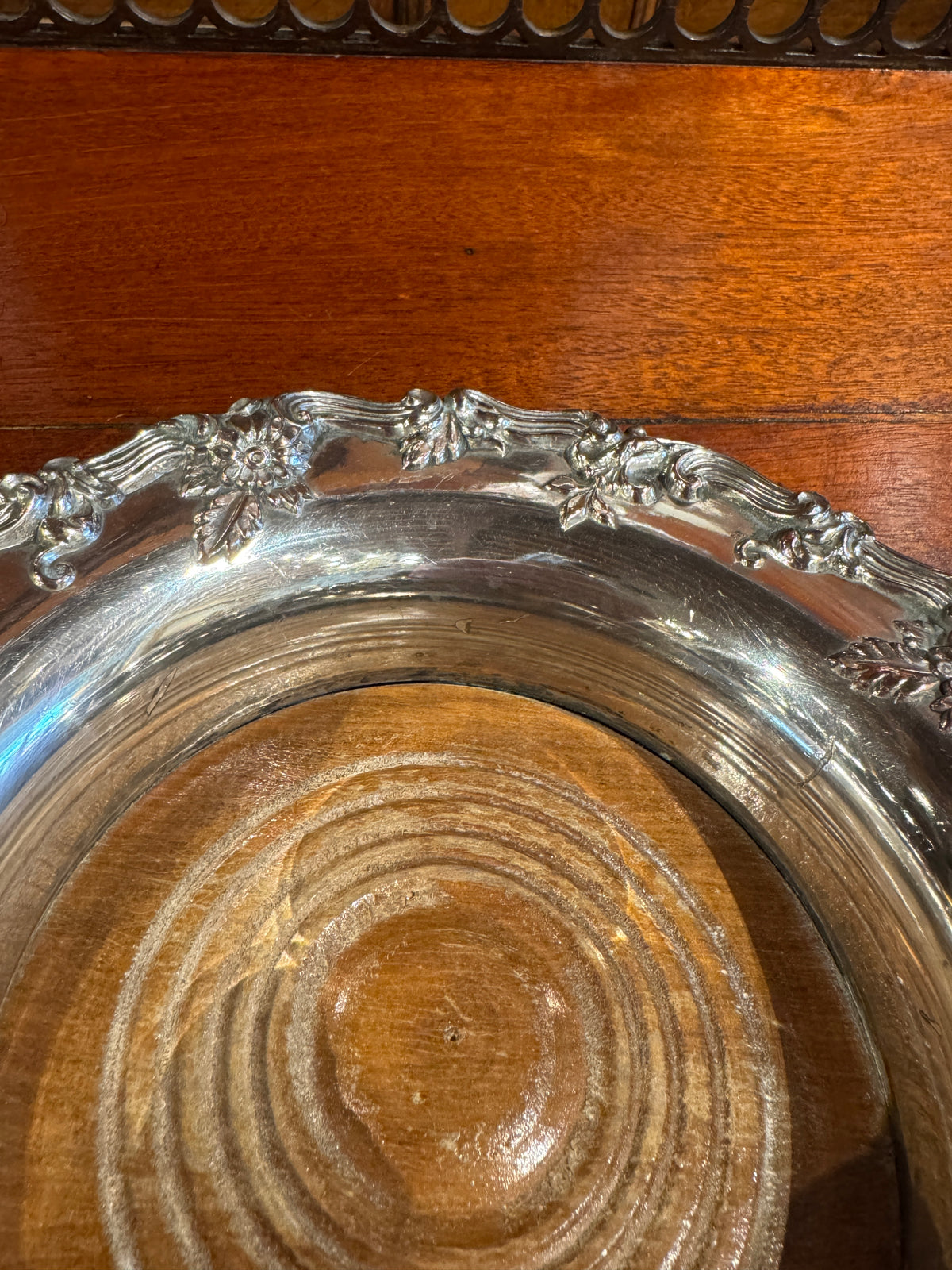 Silverplate Wine Bottle Coaster