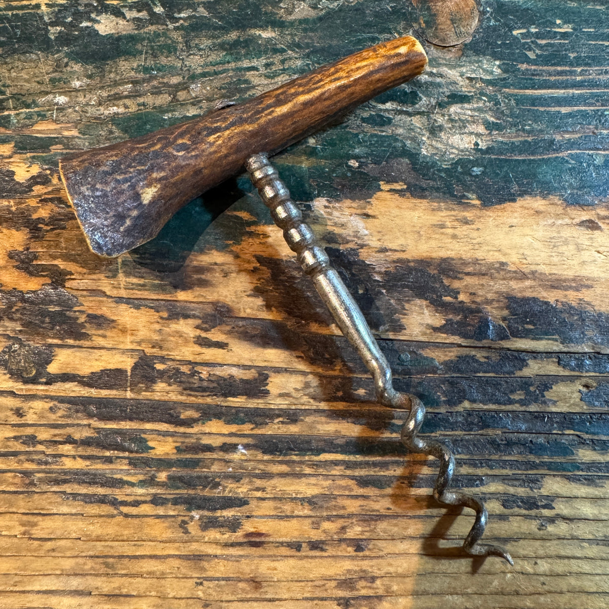 Early 20th Century Antler Corkscrew