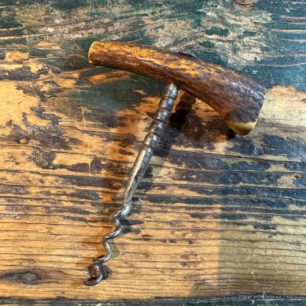 Early 20th Century Antler Corkscrew