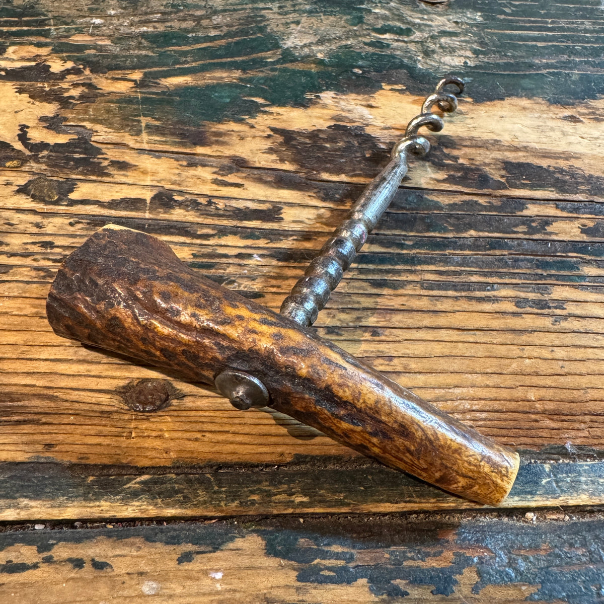 Early 20th Century Antler Corkscrew