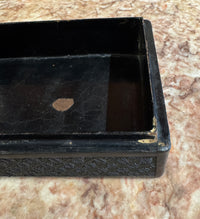 Antique Chinese Cinnabar Box With Scholar Scene