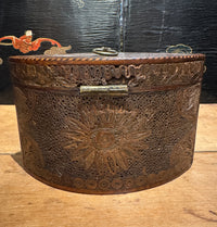 Late 18th Century Navette Form Quilled Tea Box
