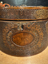 Late 18th Century Navette Form Quilled Tea Box