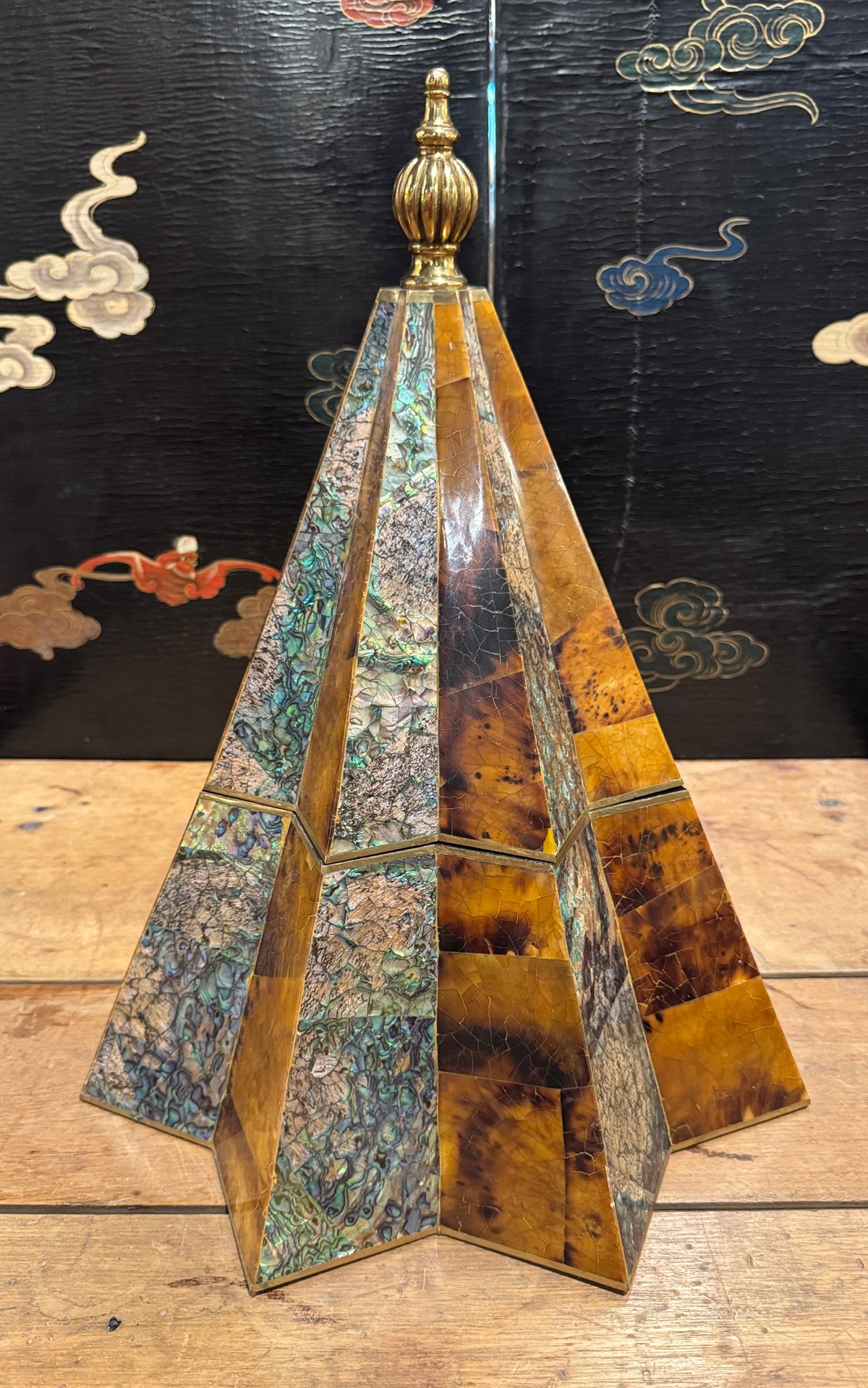 Vintage Maitland Smith Pyramid Box
