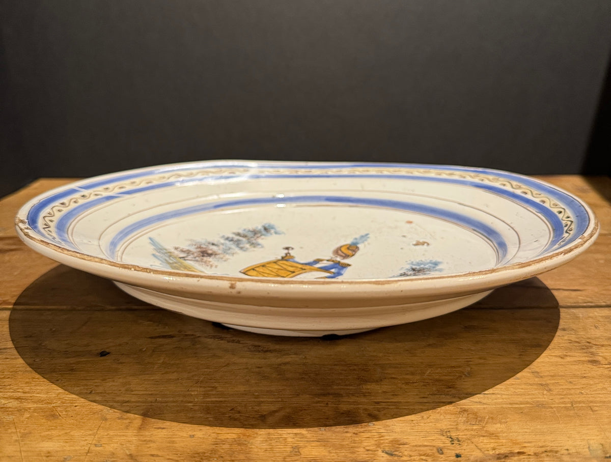 18th Century French Charger With Drummer