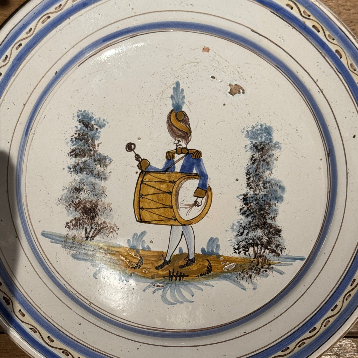 18th Century French Charger With Drummer