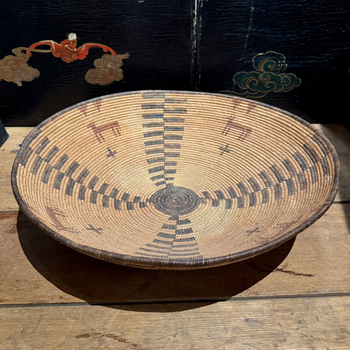 Turn of the Century Apache Basket Bowl