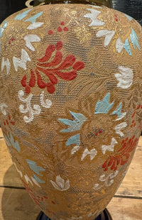Doulton Lambeth Tapestry Decorated Ceramic Vase