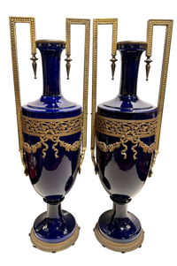 Fine Pair of Neoclassical Style Urn Form Vases