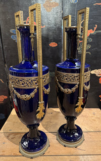 Fine Pair of Neoclassical Style Urn Form Vases