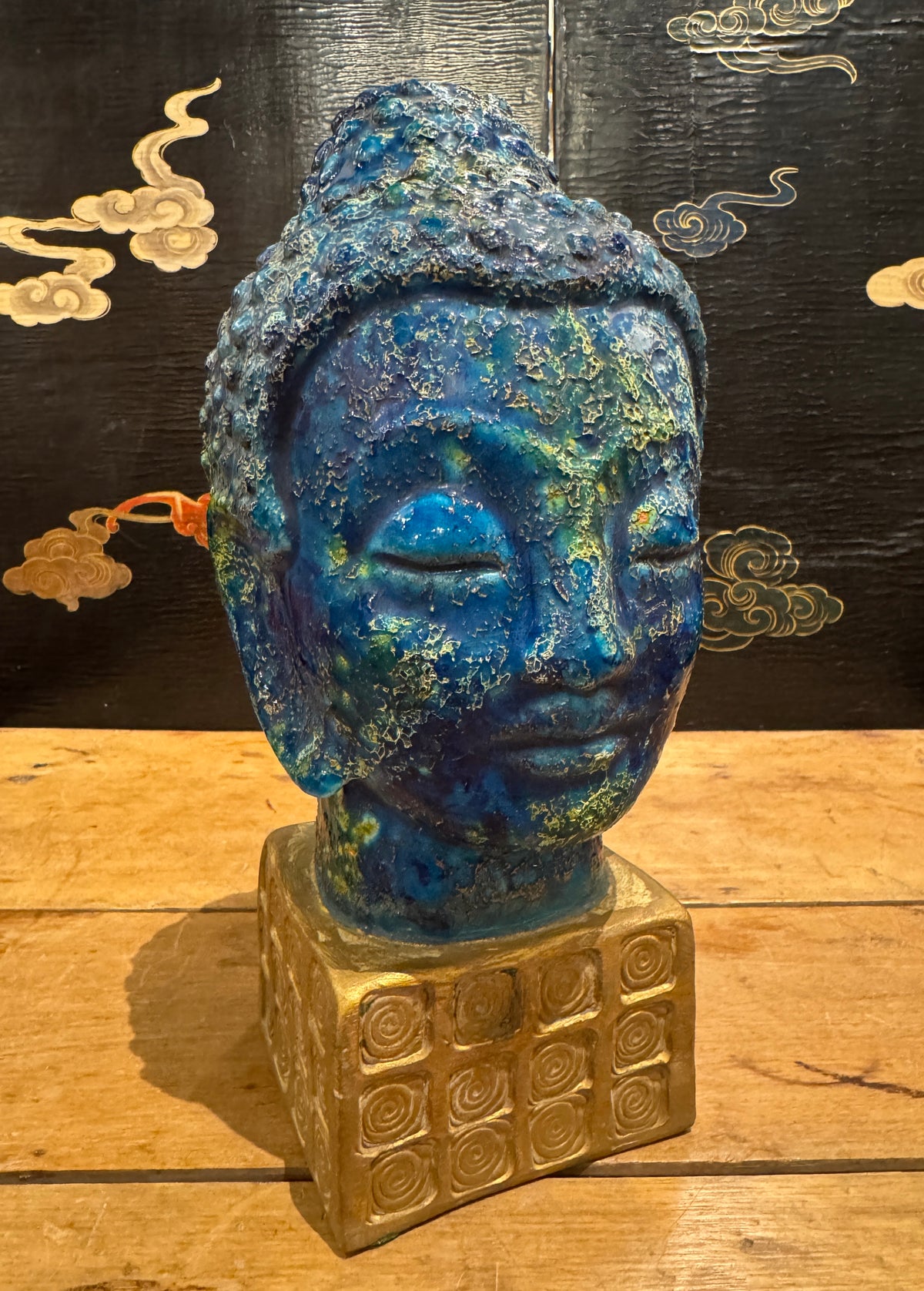 Vintage Bitossi Buddha Ceramic Sculpture