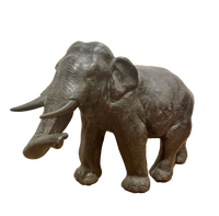 Cast Bronze Elephant Sculpture
