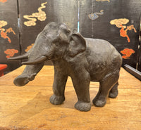 Cast Bronze Elephant Sculpture