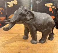 Cast Bronze Elephant Sculpture