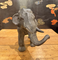 Cast Bronze Elephant Sculpture