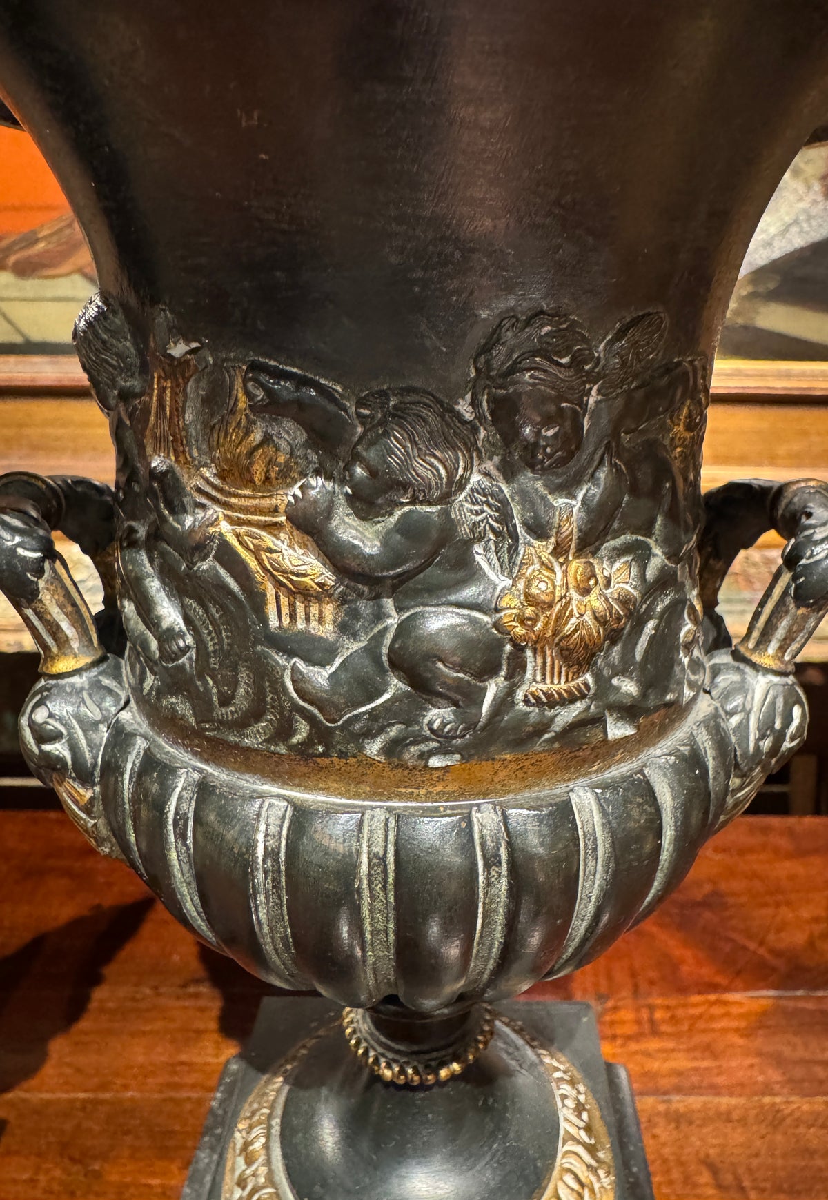 Pair of French Neoclassical Mantle Urns