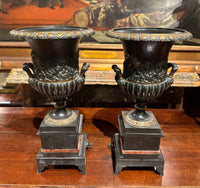 Pair of French Neoclassical Mantle Urns