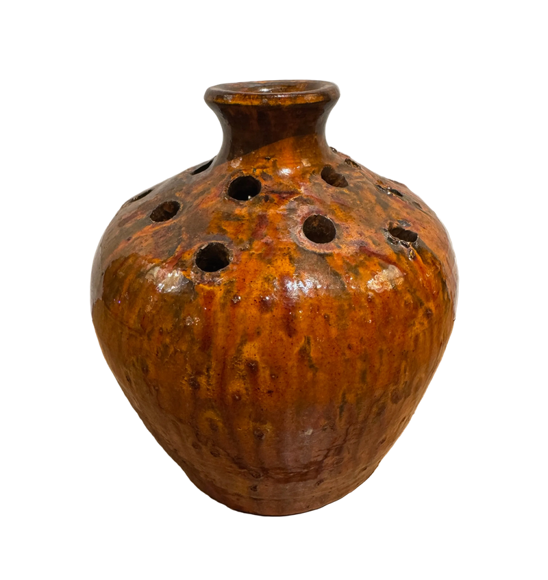 JB Cole Chrome Red Weed Vase