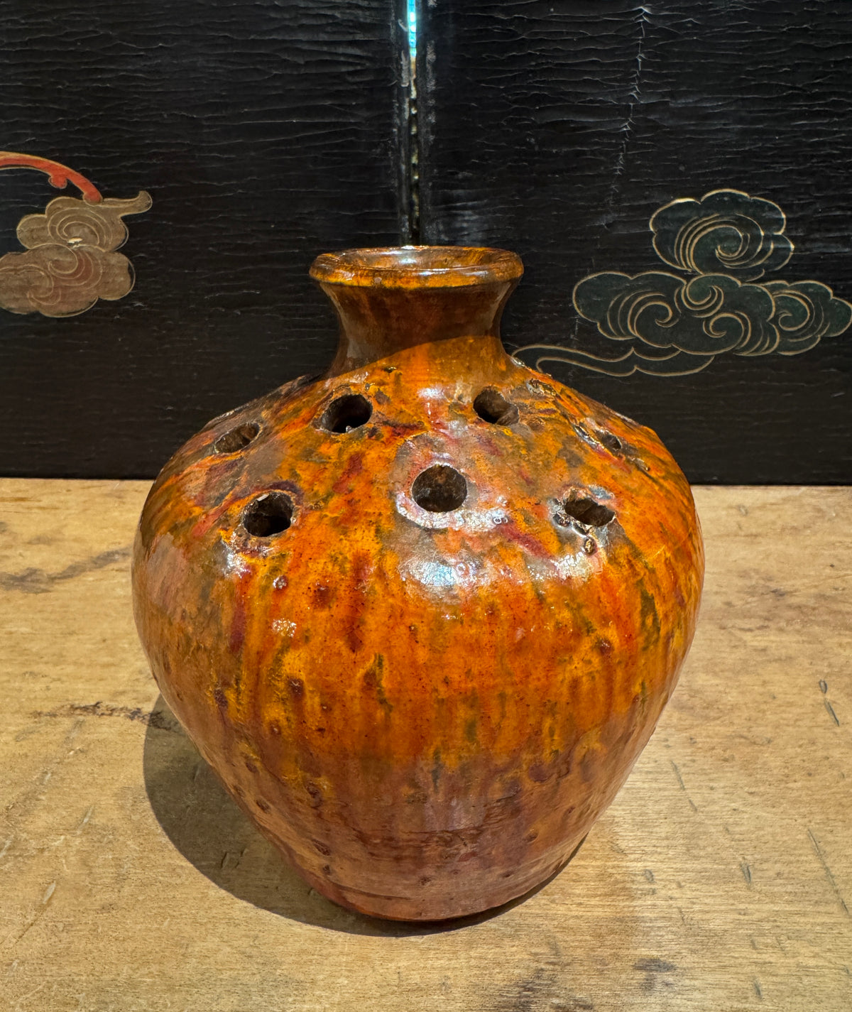 JB Cole Chrome Red Weed Vase