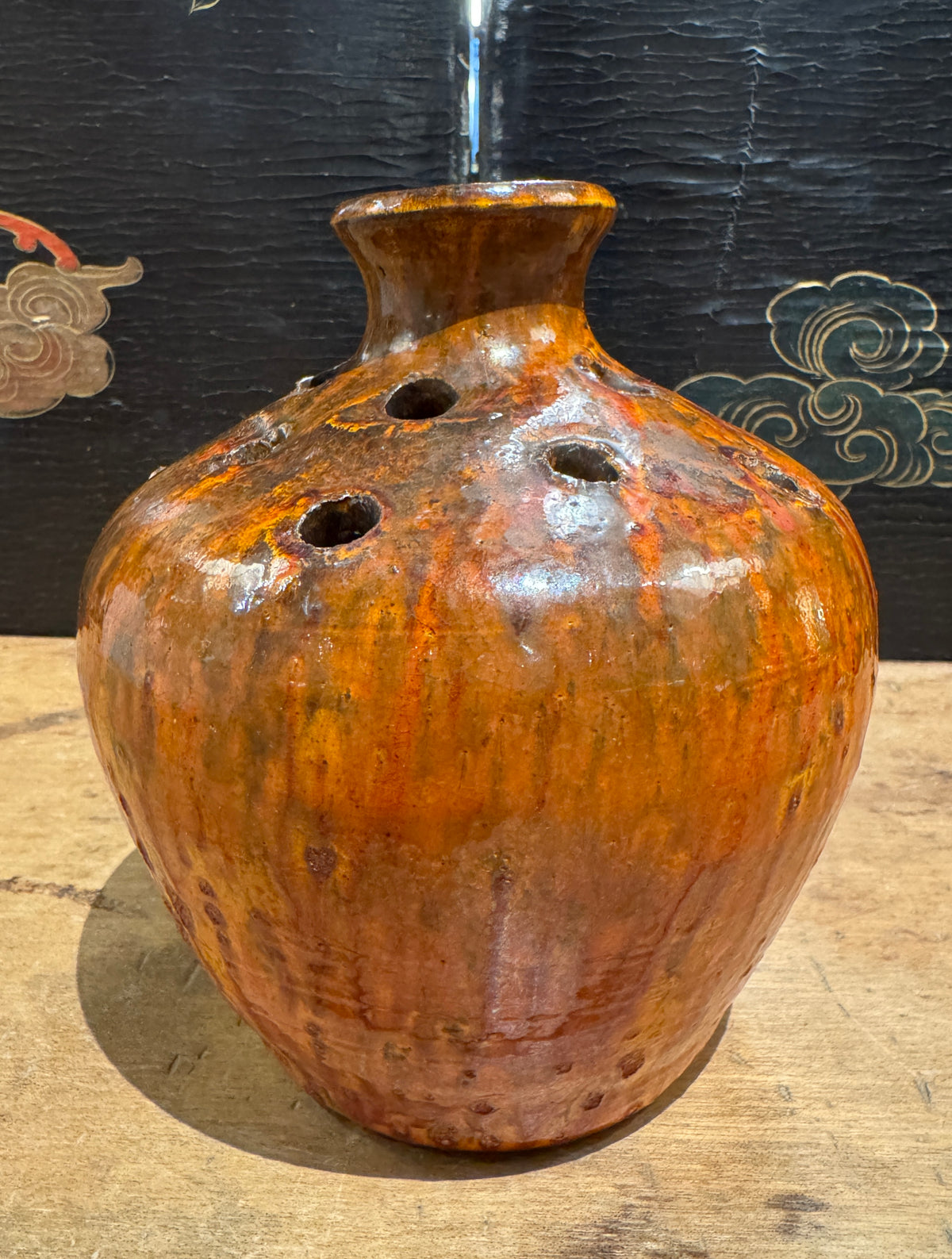 JB Cole Chrome Red Weed Vase