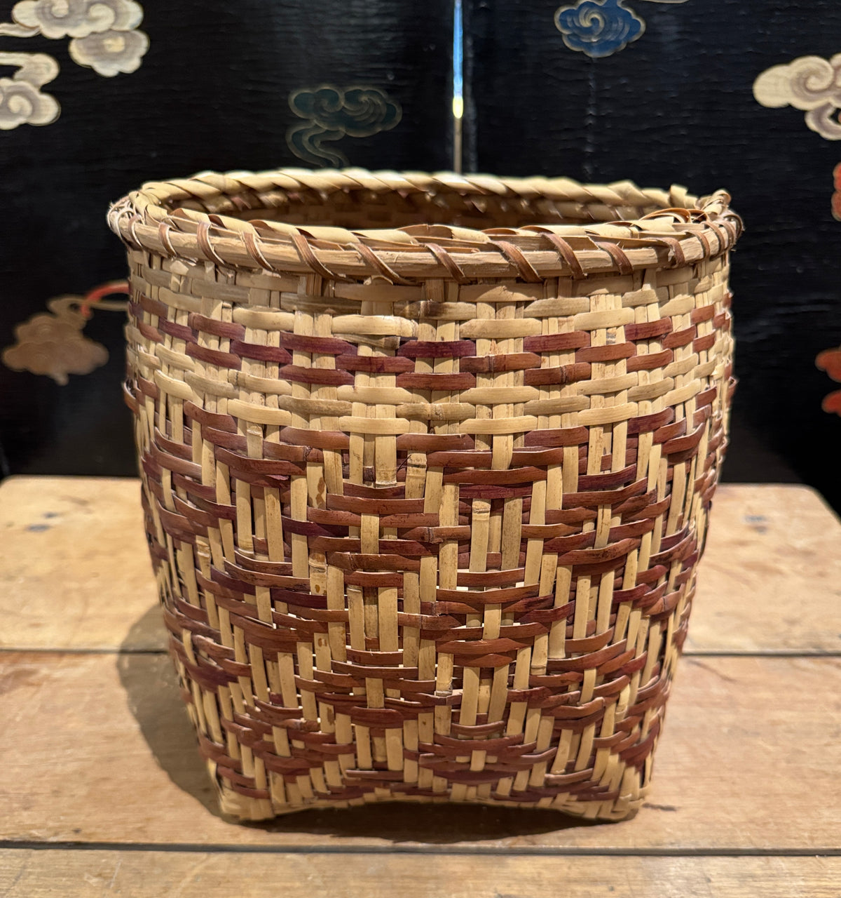 20th Century Cherokee Geometric Basket