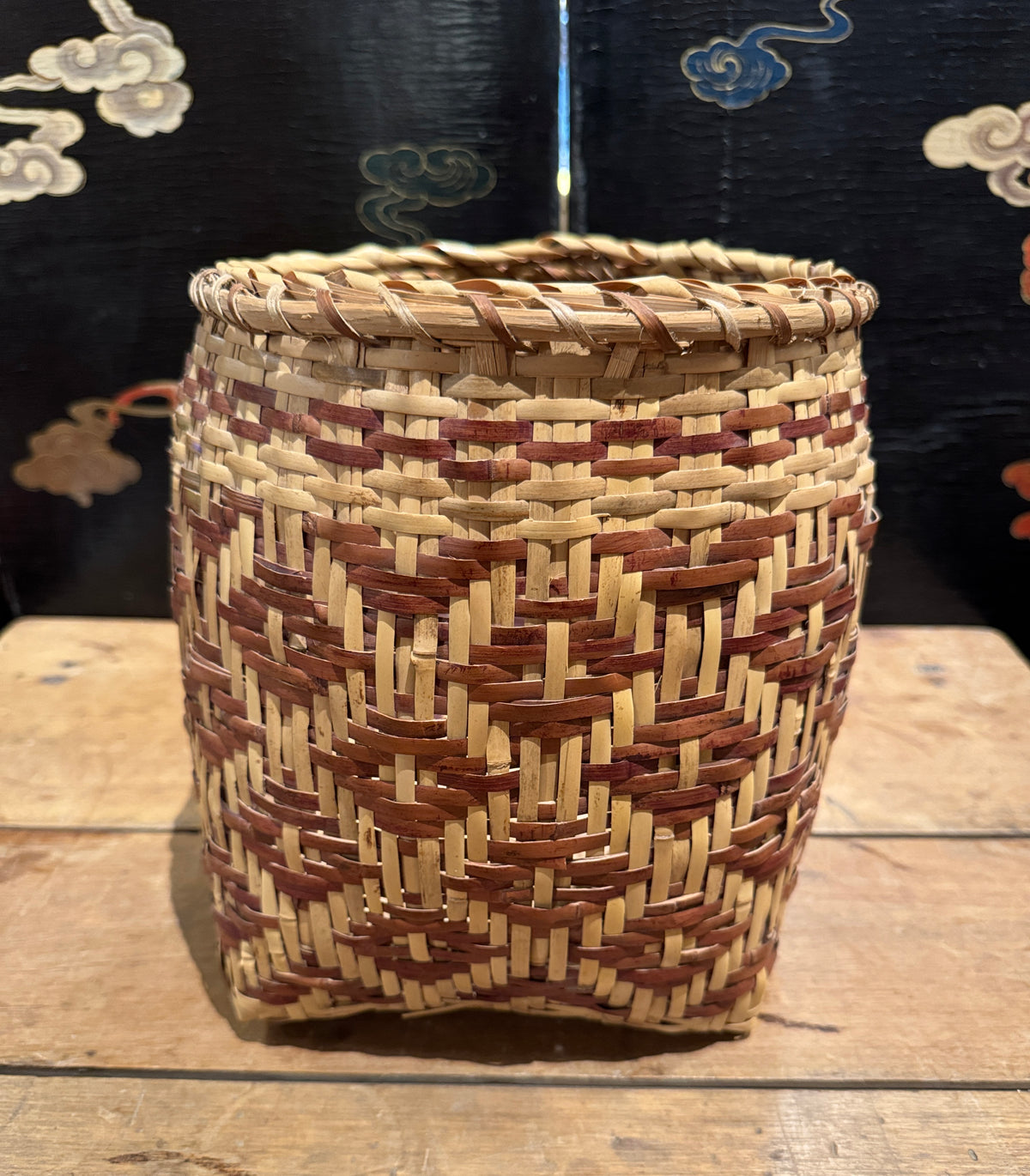 20th Century Cherokee Geometric Basket