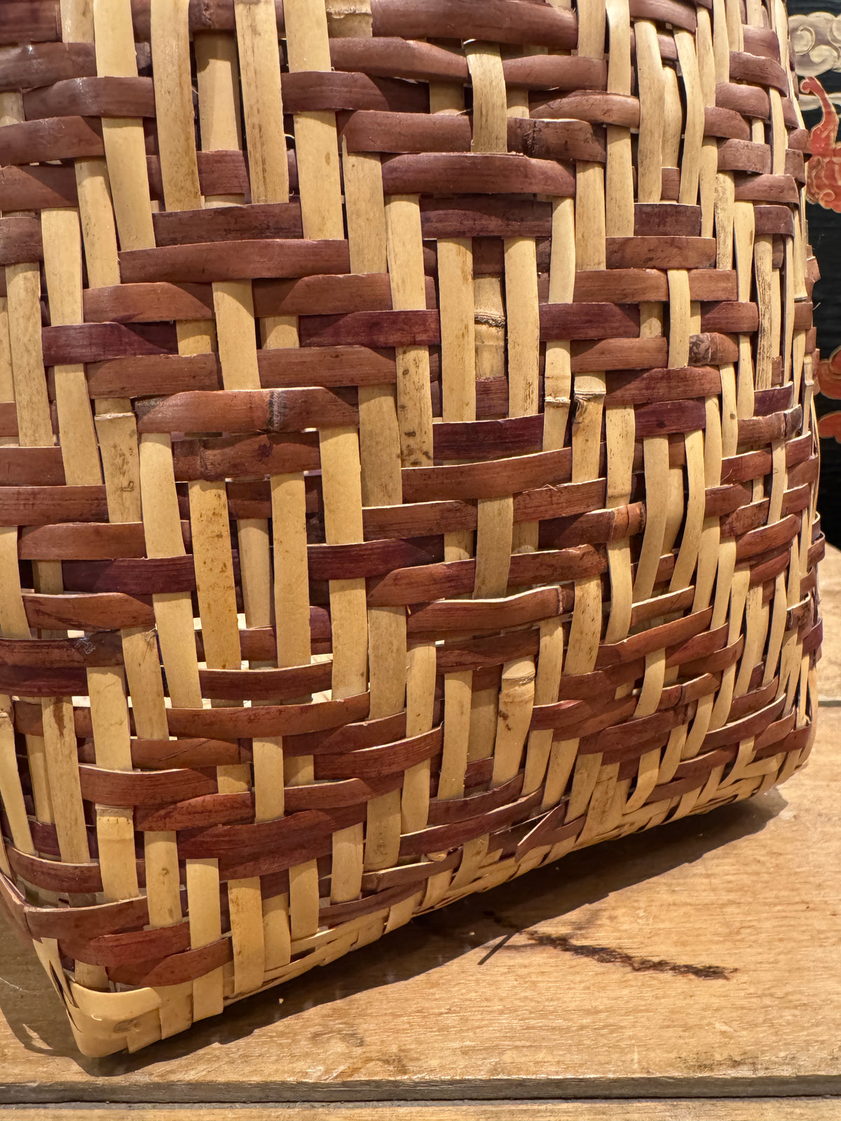 20th Century Cherokee Geometric Basket