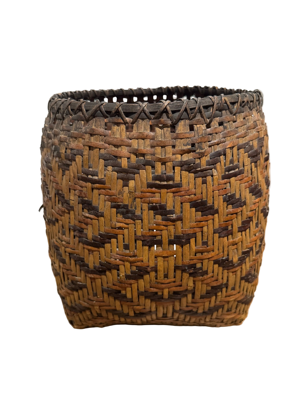 Early 20th Century Cherokee Rivercane Basket