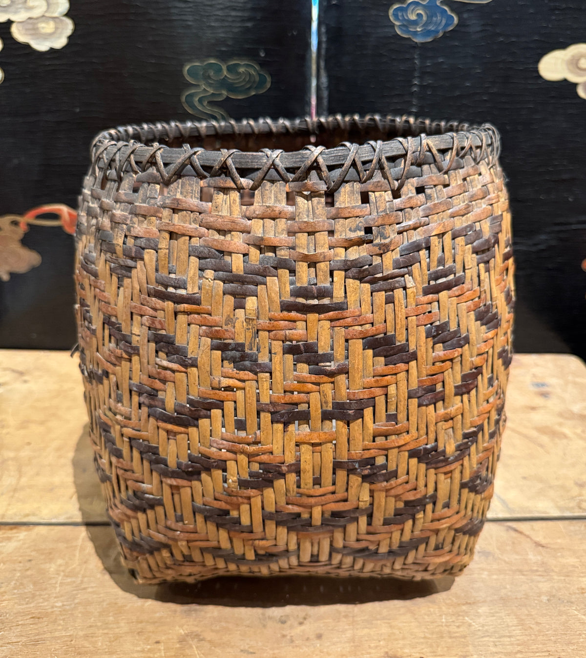 Early 20th Century Cherokee Rivercane Basket