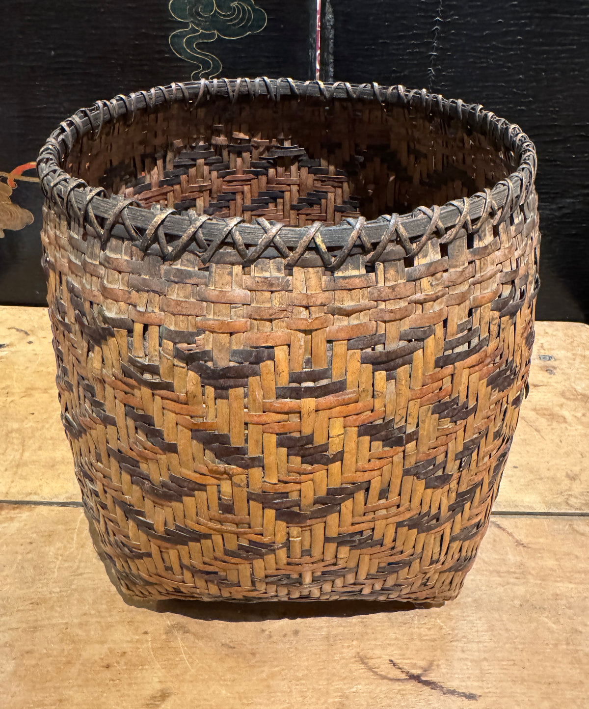 Early 20th Century Cherokee Rivercane Basket