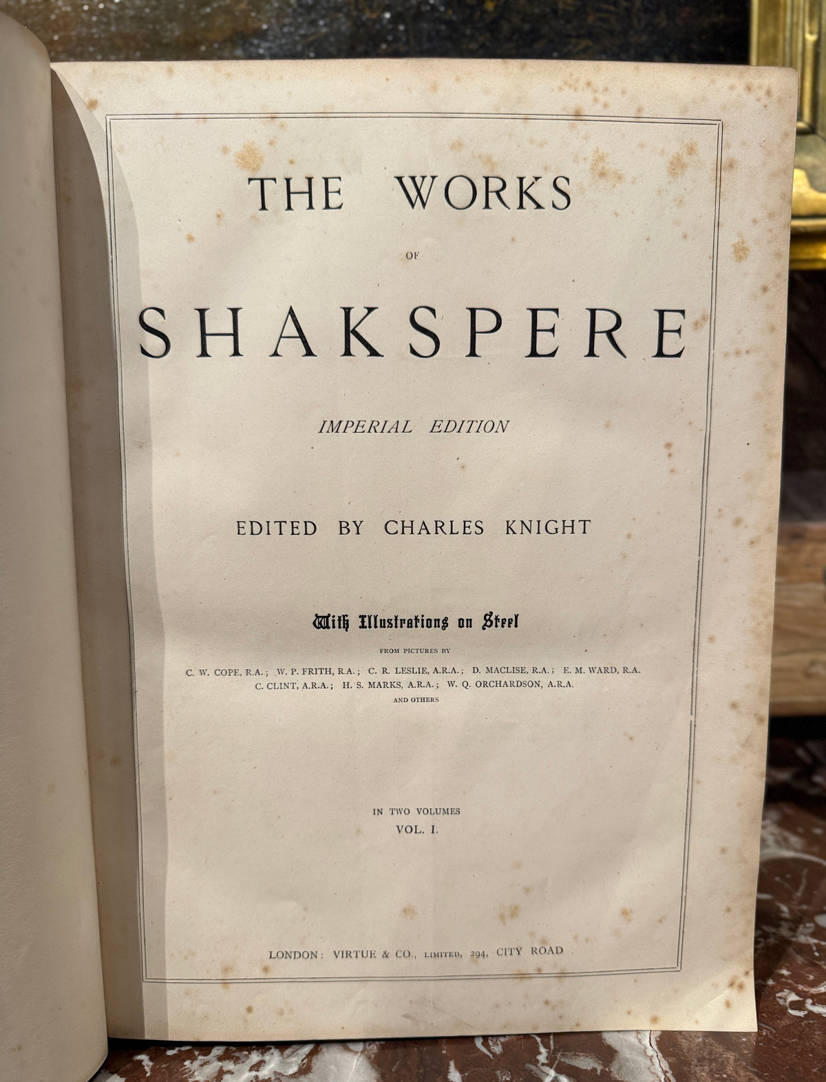 Large Format, The Works of Shakespeare, Late 19th Century
