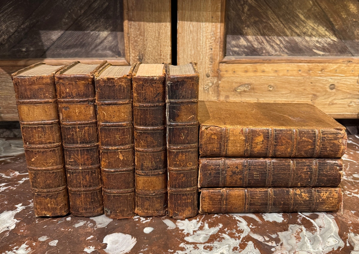 Group of 8 Leather Volumes, The History of England, 18th Century