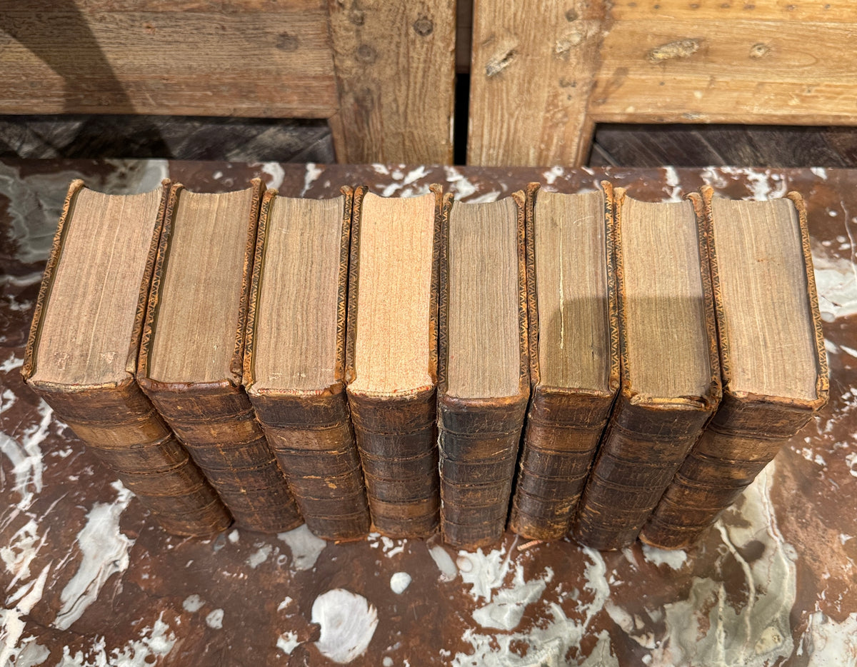 Group of 8 Leather Volumes, The History of England, 18th Century