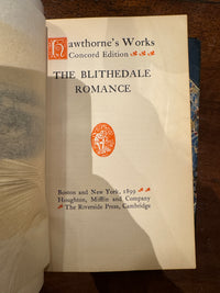 Hawthorne's Works, 4 Associated Volumes, Late 19th Century