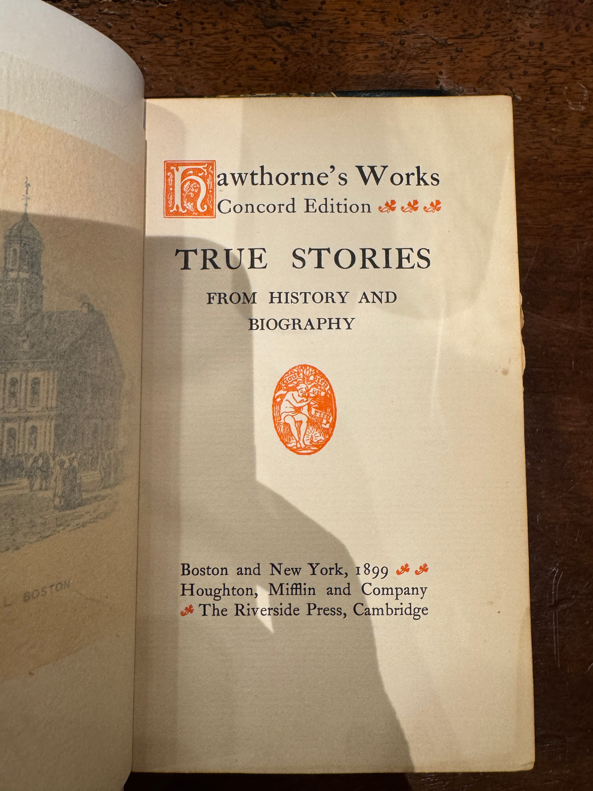 Hawthorne's Works, 4 Associated Volumes, Late 19th Century